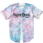 Unique Snoop Dogg Tie-Dye Pink Blue Baseball Uniform