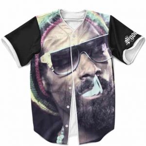 Unique Snoop Lion Smoking Weed Rasta Baseball Shirt