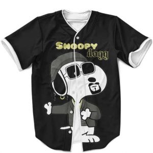 Unique Snoopy Snoop Dogg Parody Black Baseball Shirt