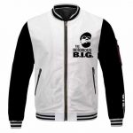 Unique The Notorious B.I.G. White Minimalist Varsity Jacket