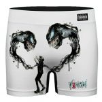 Venom Symbiote Alien Eminem Art White Men's Boxer Shorts