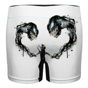 Venom Symbiote Alien Eminem Art White Men's Boxer Shorts