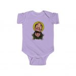 Weed Halo Young Snoop Doggy Dogg Portrait Baby Romper