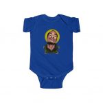 Weed Halo Young Snoop Doggy Dogg Portrait Baby Romper