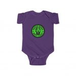 West Coast King Snoop Dogg Green Logo Cool Baby Onesie