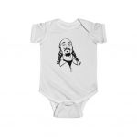West Side Gangsta Rapper Snoop Dogg Illustration Baby Onesie
