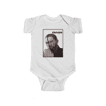 Young Old Slim Shady Eminem Half Face Portrait Baby Onesie