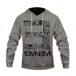 American Rapper Eminem Icons Through The Years Gray Hoodie