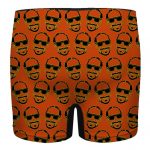 Awesome Snoop Dogg Face Pattern Orange Men's Boxers