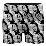 Snoop Dogg Braids Retro Lines Pattern Men's Boxer Shorts