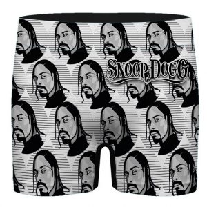 Snoop Dogg Braids Retro Lines Pattern Men's Boxer Shorts
