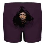 Graffiti Snoop Dogg Stencil Art Purple Men's Boxer Shorts
