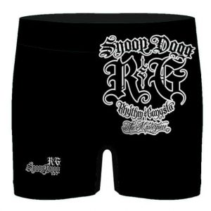 Snoop Dogg Rhythm & Gangsta Logo Black Men's Boxers