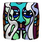 Abstract Artwork Snoop Dogg Smoking Men's Boxer Shorts