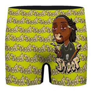 Trippy Snoop Dogg Cartoon Smoking Men's Boxer Shorts