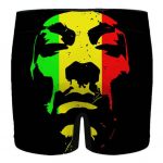 Snoop Dogg Rastafarian Colors Portrait Men's Boxer Shorts