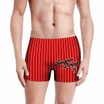 Snoop Dogg Baseball Varsity Style Red Pinstripes Men's Boxers