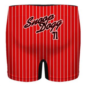 Snoop Dogg Baseball Varsity Style Red Pinstripes Men's Boxers