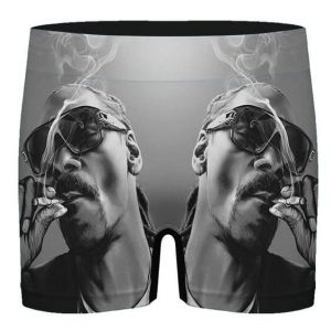 Classic Snoop Dogg Smoking Spliff Portrait Men's Boxers