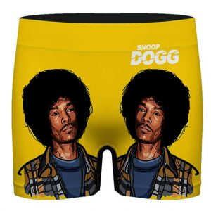 Afro Snoop Doggy Dogg Vector Art Yellow Men's Underwear