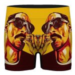Dope Snoop Dogg Puffing Blunt Yellow Men's Underwear
