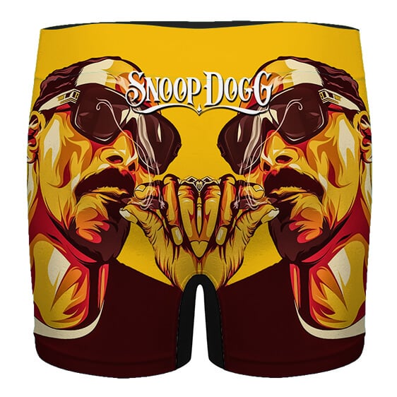 Dope Snoop Dogg Puffing Blunt Yellow Men's Underwear