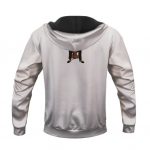 Badass Huf 420 Snoop Dogg Artwork White Hoodie Jacket