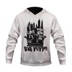 Biggie Smalls Big Poppa Typography Art White Pullover Hoodie