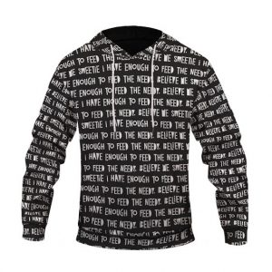 Biggie Smalls I Have Enough To Feed The Needy Pattern Hoodie