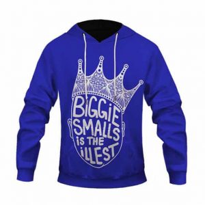 Biggie Smalls Is The Illest Face Crown Art Pullover Hoodie