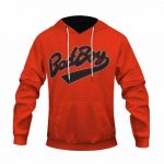 Dope Biggie Smalls Bad Boy Logo Orange Pullover Hoodie