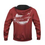 Eminem World Tour Album Kamikaze Jet Logo Red Hoodie Jacket