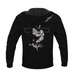 Hip-Hop Rapper 2Pac Shakur Silhouette Black Hoodie Jacket
