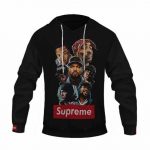 Iconic 90s Rappers Supreme Artwork Epic Pullover Hoodie