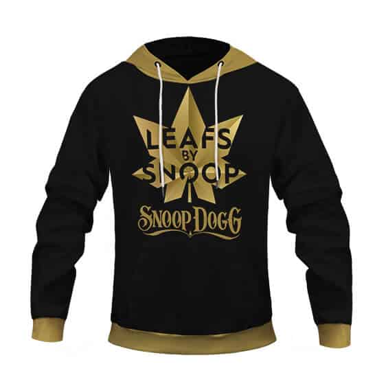 Leafs By Snoop Dogg Gold Cannabis Brand Logo Cool Hoodie