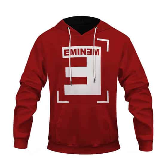 Marshall Mathers Eminem Reversed E Logo Red Hoodie Jacket
