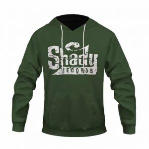 Marshall Mathers Eminem Shady Records Logo Green Hoodie