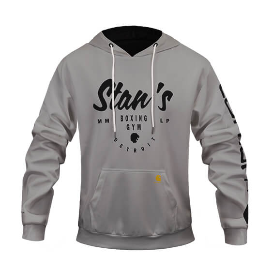 Marshall Mathers Stan’s Boxing Gym Logo Gray Hoodie Jacket