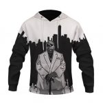 Monochrome City View Tribute To Biggie Smalls Hoodie Jacket