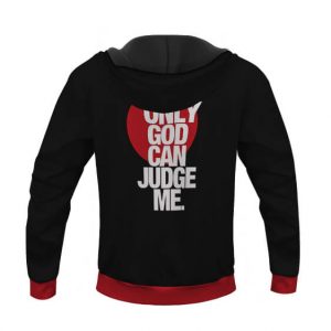 Only God Can Judge Me 2Pac Shakur Head Art Pullover Hoodie