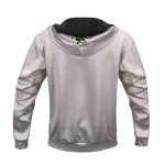 Psychedelic Smoking Tupac Shakur Glitch Art White Hoodie