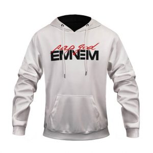 Rap God Marshall Mathers Eminem Silhouette White Hoodie