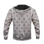Rap Icon Biggie Smalls Pattern Cool Gray Pullover Hoodie