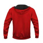 Rap Legend The Notorious B.I.G. Silhouette Red Hoodie Jacket - back