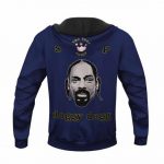 The Dogg Pound Snoop Dogg Head Artwork Blue Hoodie Jacket