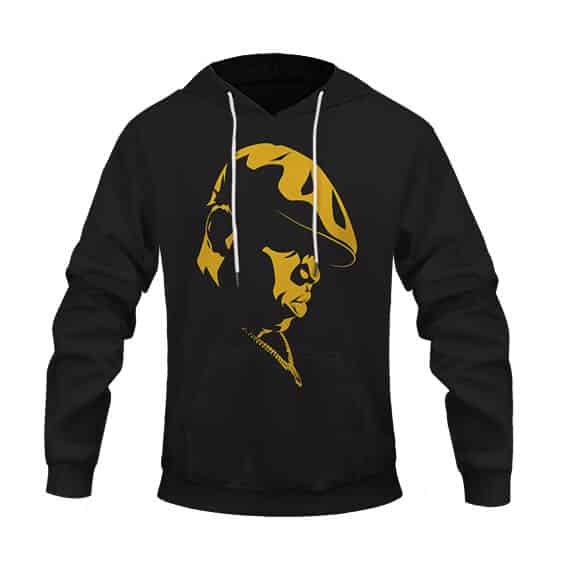 The Notorious B.I.G. Golden Face Silhouette Pullover Hoodie