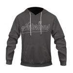 The Notorious B.I.G. Minimalist Logo Art Gray Hoodie