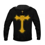 Thug Life 2Pac Shakur Iconic Cross Tattoo Pullover Hoodie