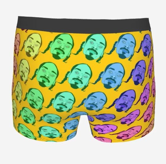 Vibrant Rainbow Snoop Dogg Trippy Art Men_s Underwear