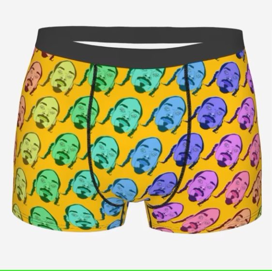 Vibrant Rainbow Snoop Dogg Trippy Art Men_s Underwear